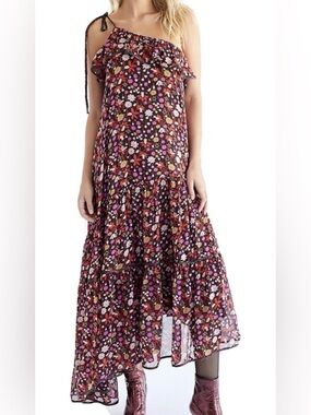 Free People Head Over Heels One-Shoulder Maxi Dress